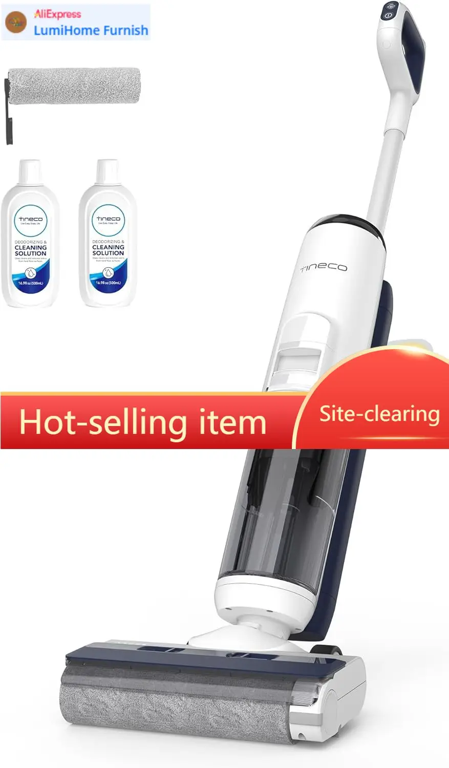 

iFLOOR 5 Breeze Complete Wet Dry Vacuum Cordless Floor Washer, One-Step Cleaning for Hard Floors, Edge Clean, Auto Self-Cleaning