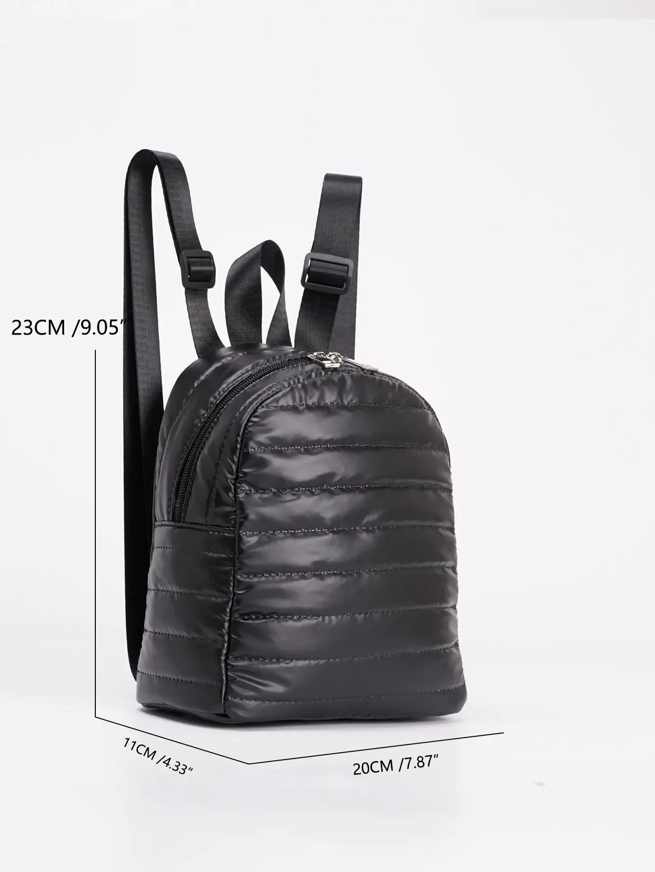 1 szt. Mini prosty, miękki, puchowy, pikowany plecak damski dla dziewczynek Mini plecak podróżny na zewnątrz do codziennego użytku — zdjęcie 6