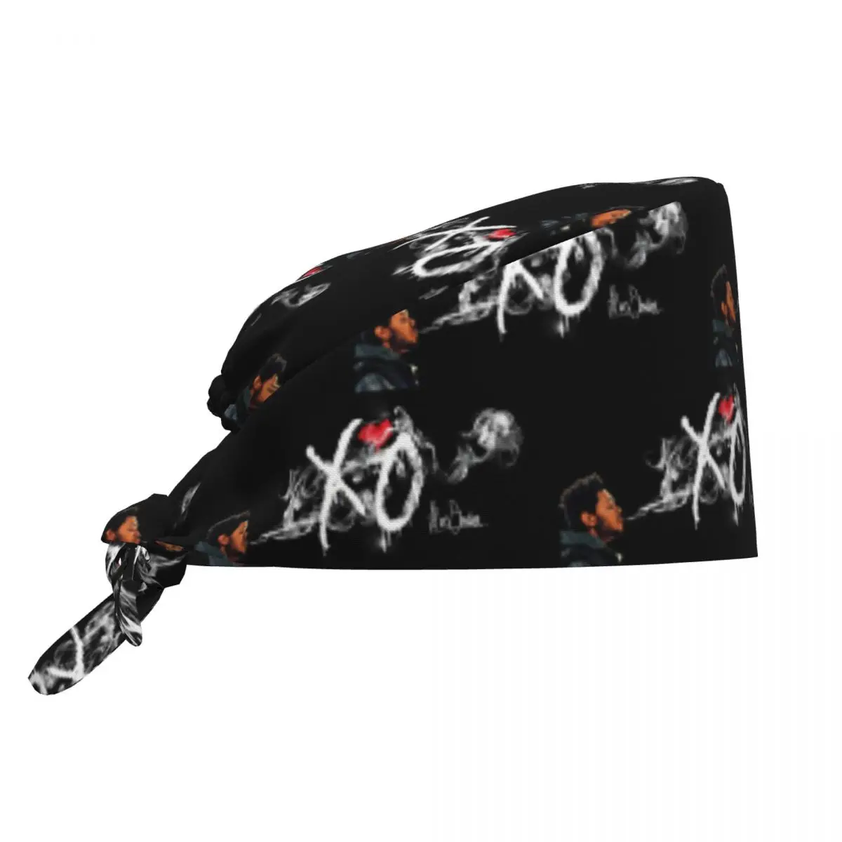 Custom Canadian Singer The Weeknd XO Medical Staff Scrubs Hat Men Women Doctor Nursing Surgical Cap Scrub Caps