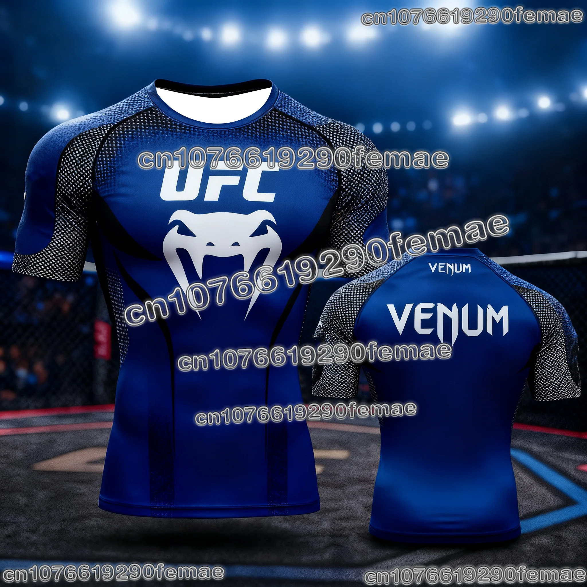 UFC مقاتلة تي شيرت للرجال ثلاثية الأبعاد طباعة قصيرة الأكمام س الرقبة اللياقة البدنية الصالة الرياضية تجريب رداء علوي غير رسمي لملابس الشارع الرياضية الصيفية