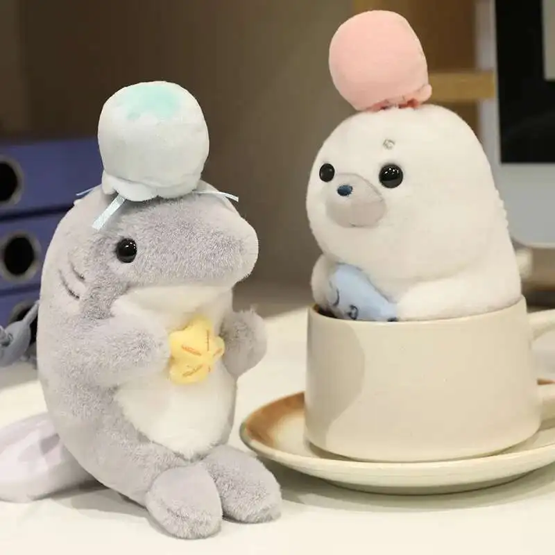 15CM Kawaii น่ารัก Otter Seal Whale Shark Platypus ตุ๊กตาของเล่นตุ๊กตานุ่ม AnimalDolls สําหรับเด็กหญิงของขวัญ