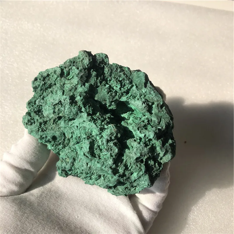 

478g Natural Green Malachite Raw Stone Rough Crystal Clastic Rock Cube Collectible Gravel Minerals Specimen