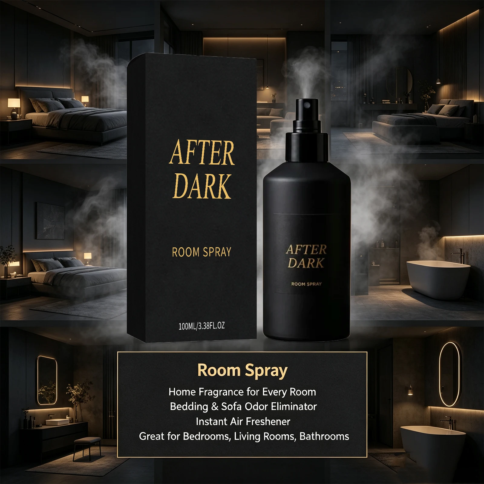 Home Fragrance Room Spray - สเปรย์ปรับอากาศสำหรับใช้ในบ้าน ช่วยให้ห้องนั่งเล่น โซฟา และที่นอนมีกลิ่นหอมสดชื่น ติดทนนาน กำจัดกลิ่นไม่พึงประสงค์