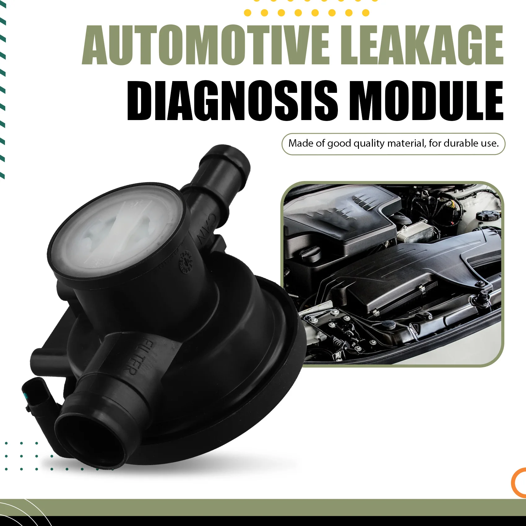 A36T-For BMW 3 Series F30 F35 15- 19 F34/F32/F22 16137448092 Exhaust Pressure Leak Diagnostic Module Sensor 16137333302 New
