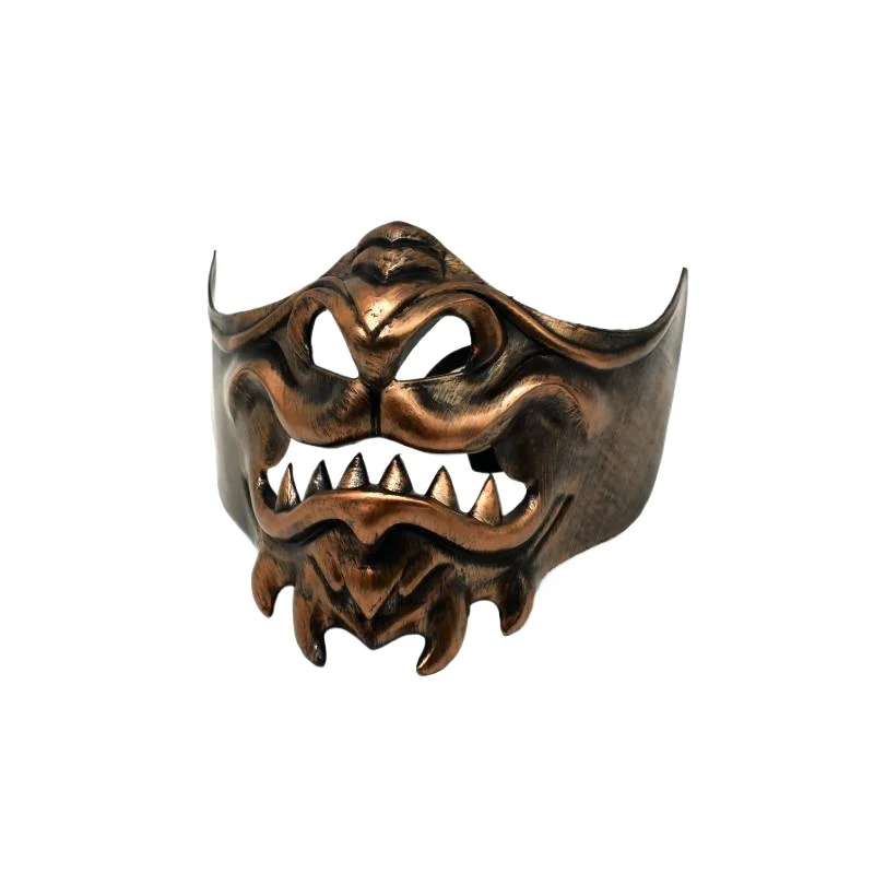 

Demon Grimace Fangs Half Face Mask Cosplay Masks Halloween Party Mask Costume Props Cos Horror Prajna Mask Mascara Japonesa