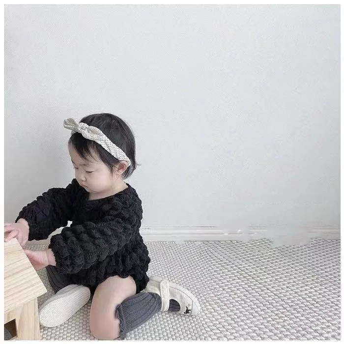 Autumn New Baby Long Sleeve Clothes Set Newborn Solid Bubbles Tops + Shorts For Boys 2pcs Suit Infant Girl Casual Outfits 0-24M