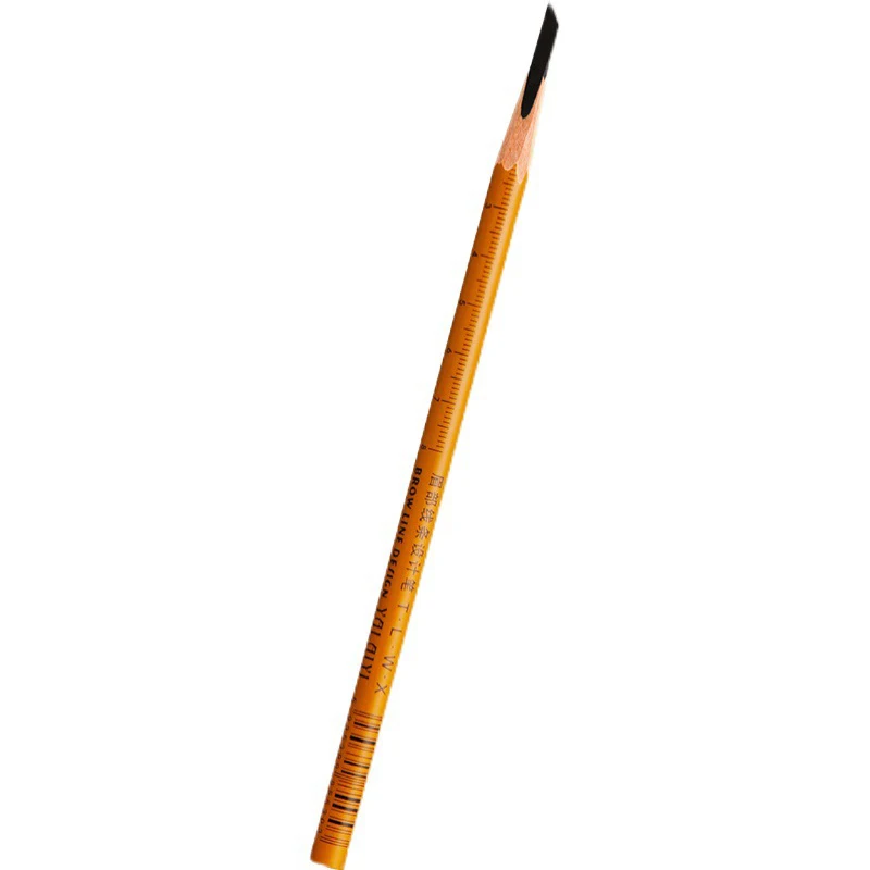 1pcs Tattoo Wenkbrauwpotlood Langdurige Zwarte Wenkbrauwpotlood Schaduwen Cosmetica Tint Waterdichte Houten Pen Wenkbrauw Makeup Tools