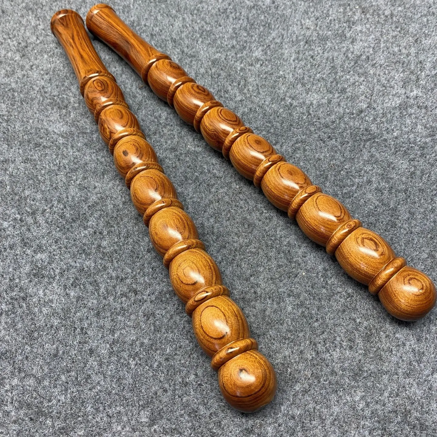 65cm Desert Iron Wood Massage Muscle Stick Hulu Stick Fitness Exercise Short Stick Car Emergency Tool