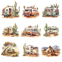 9piece cactus Autumn travel Stickers for Clothes Patches on T-shirt Hoodies Thermals transfer printings Iron on transfers Sticke