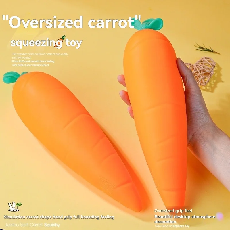 cute-carrot-squeeze-toy-slow-rising-vegetable-squeeze-ball-soft-elastic-stress-relief-fidget-toy-sensory-decompression-toy