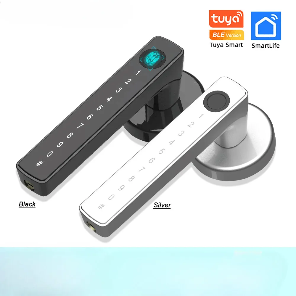 

Smart Fingerprint Doors Lock Electronic Lock Password/Key/Card/Tuya APP Unlock