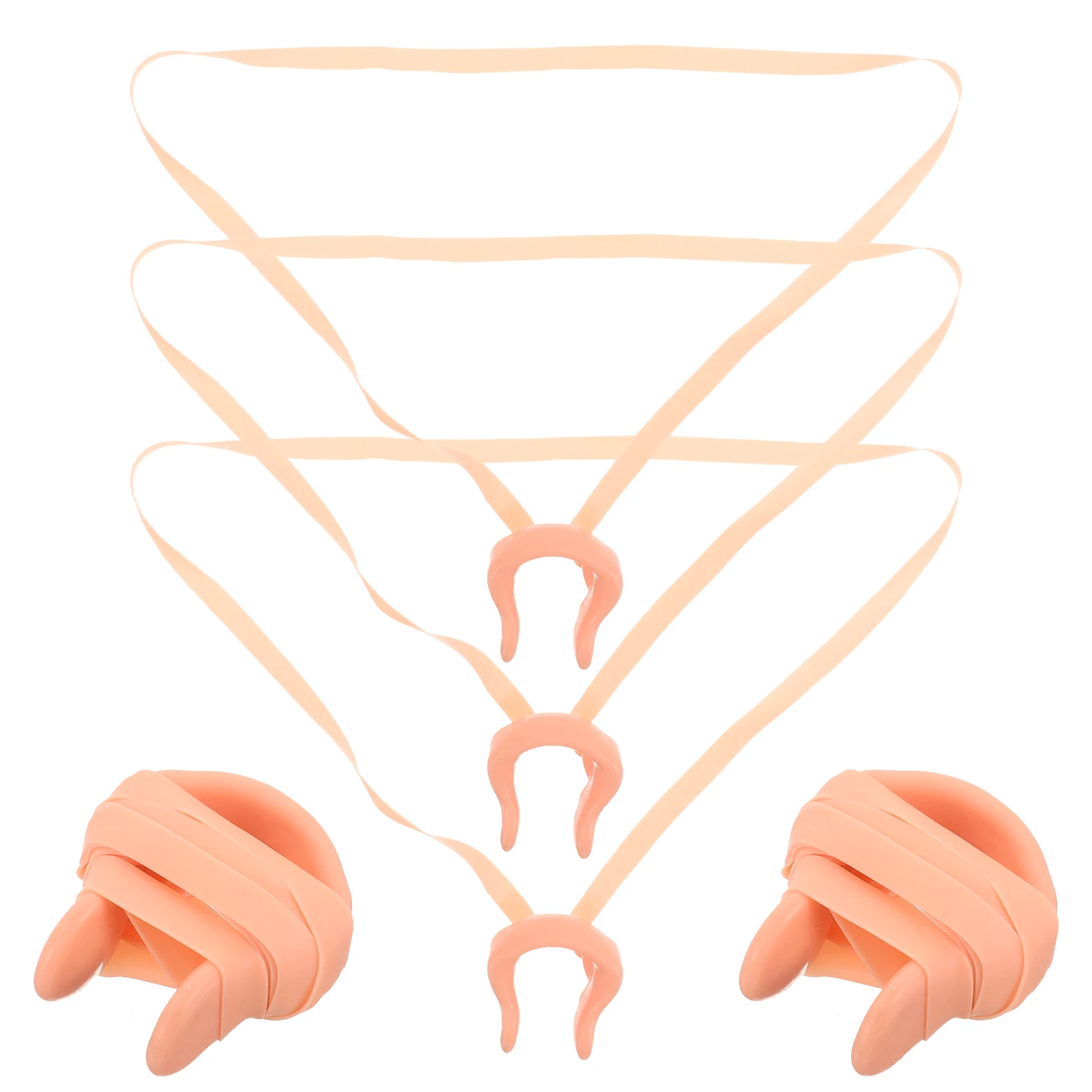 

5pcs Silicone Swimming Nose Clip Strap Padded Comfortable Tear Resistant For Kids Adults Swim Gear Accessory Nasal Splint Sports