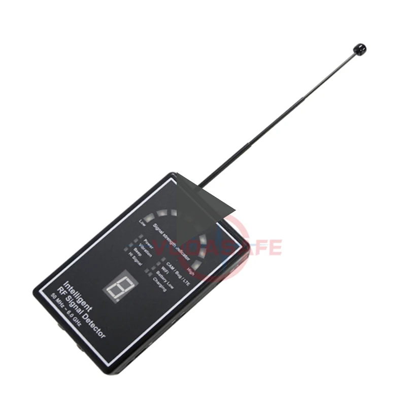 Vodasafe High Power 50 MHz ~ 6.0 GHz  Detector 1.2G 2.4G 5.8G Camera Detector for Home Up To 20 Feet