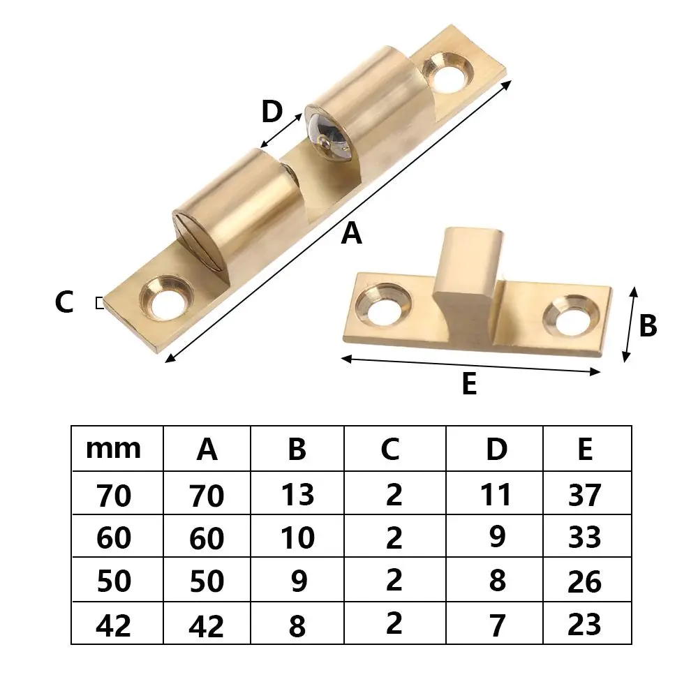 

New Hardware Switch Closer Brass Screws Cupboard Damper Buffer Door Lock Buckle Wardrobe Stopper Cabinet Catches