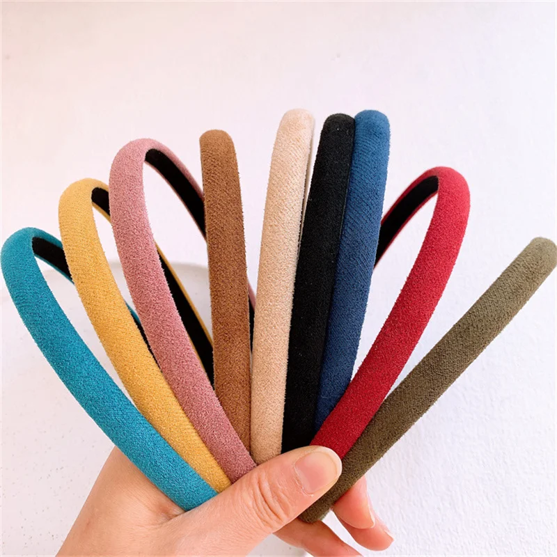 

2026 Suede Fine Hairbands Headband Women Girls Wash Face Scrunchies Hair Head Hoop Bands Accessories Headdress Headwear Ornament