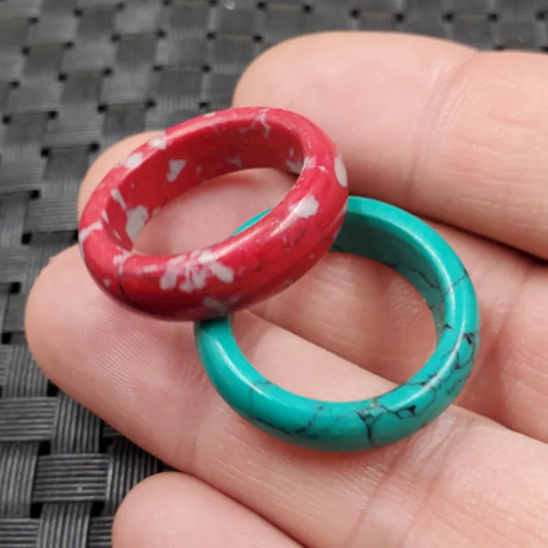 Ornament Ring Optimized Turquoise Ring Red Jasper Ring Optimized Red Turquoise Turquoise Thumb Ring Ornament Ring Jade Ring