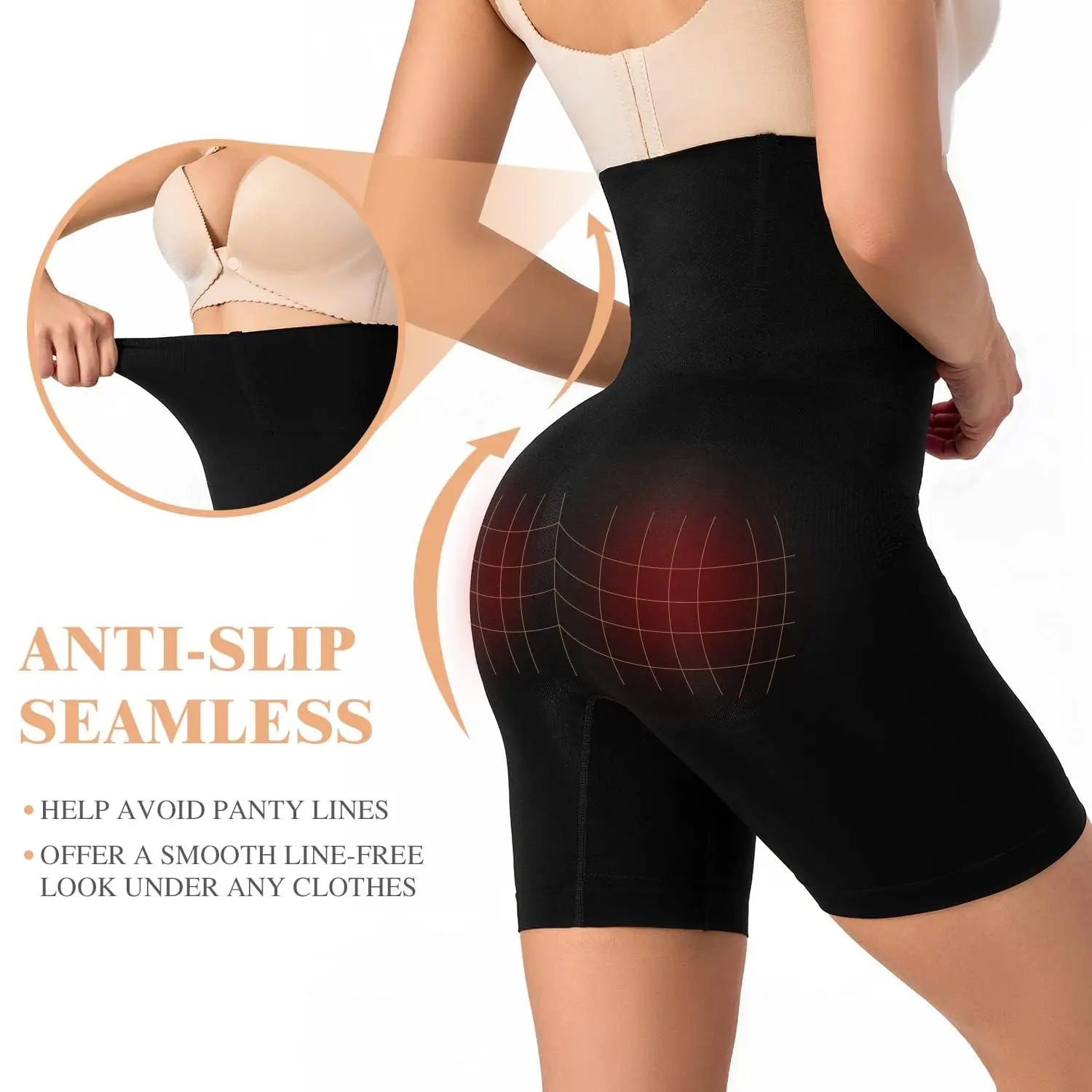 Shapewear for Women High Waist Trainer Panties Slimming Sheath Tummy Control Hip Butt Lifter Shorts Ladies Mid Thigh Body Shaper