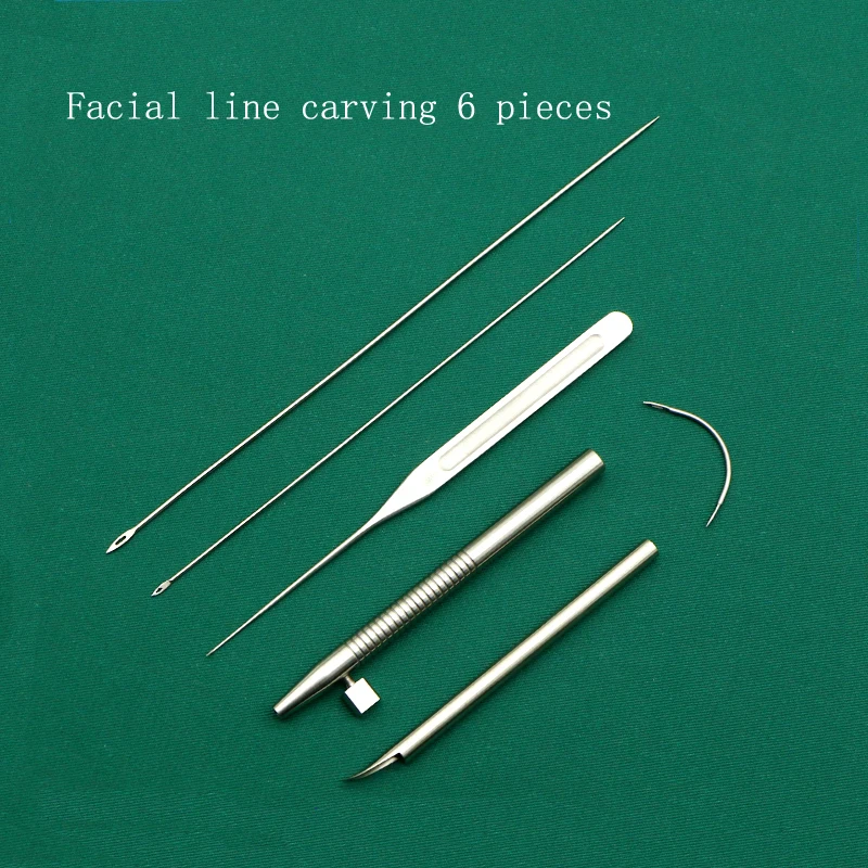 Face tissue puncture guide needle guide needle face lift wire carving large V embedding needle piercing needle skin needle