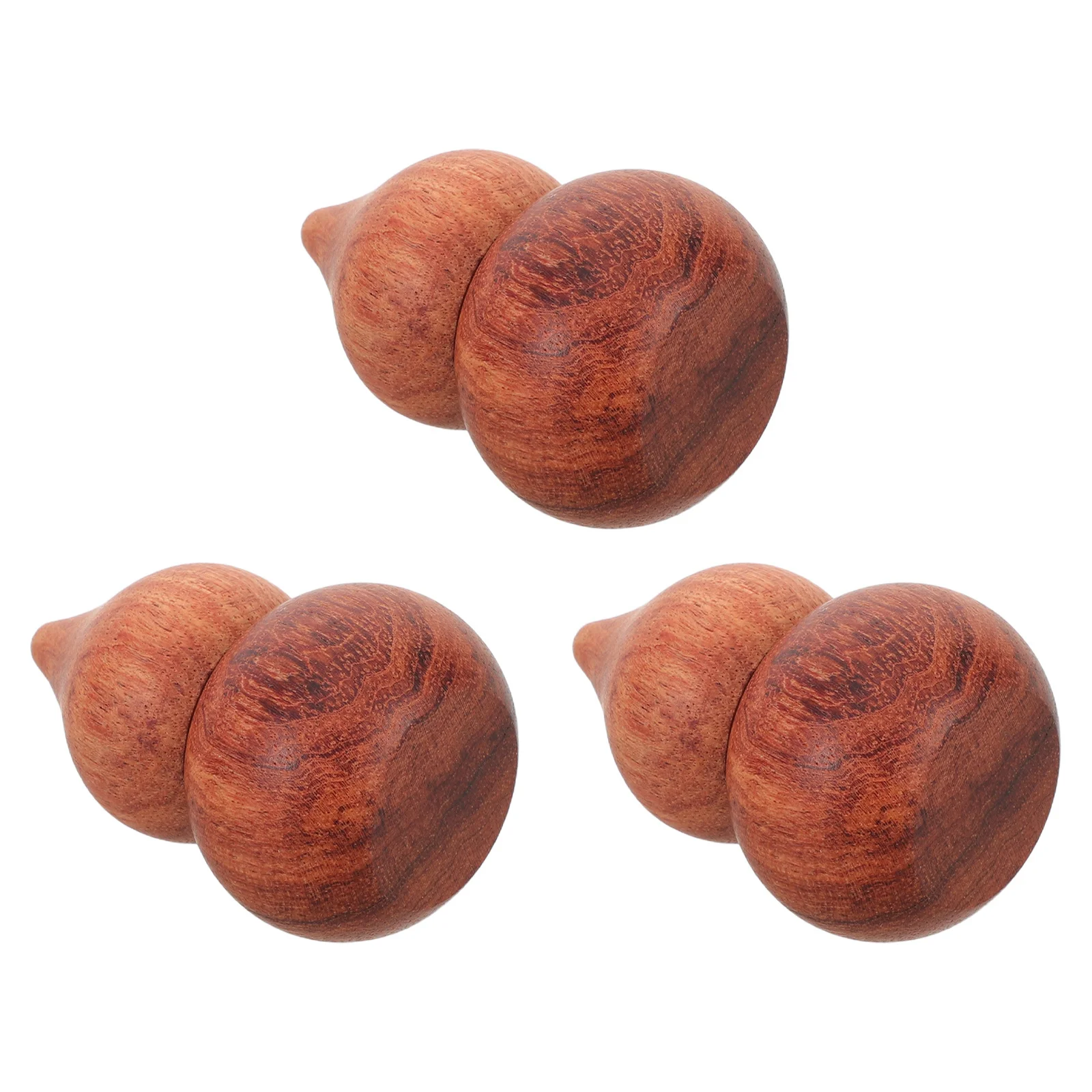 3 Stuks Opknoping Auto Luchtverfrisser Hout Diffuser Fles Kalebas Vorm 1 Ml Hervulbare Roller Flessen Essentiële Olie Lege aromatherapie