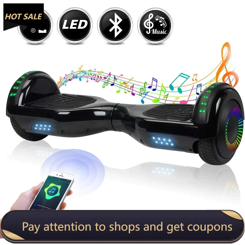 Hoverboard 6-12, 6.5 inch Self Balancing Hoverboard with LED Lights, hover boards for kids ages 6-12