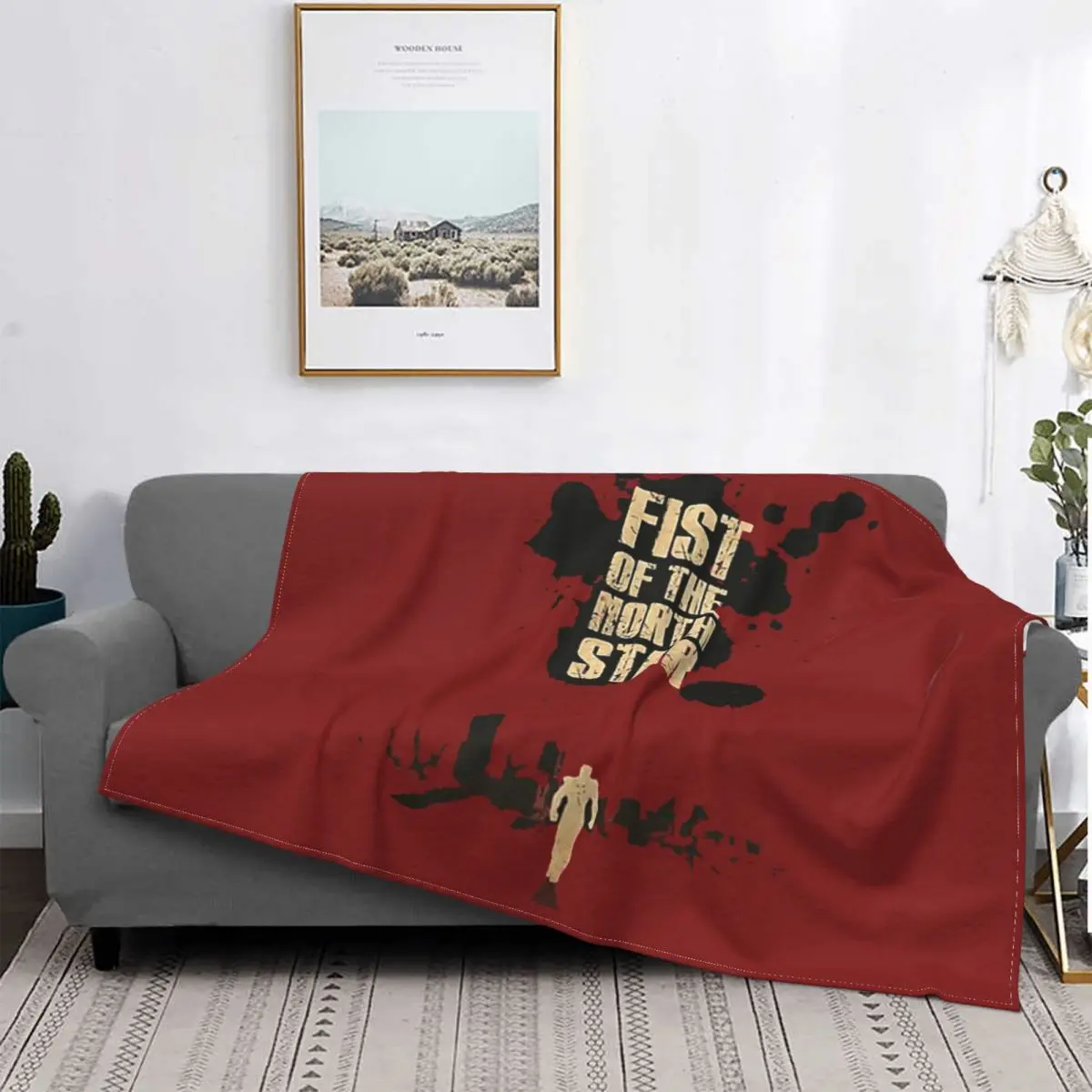 Hokuto No Ken Blanket Velvet Autumn/Winter Hokuto Breathable Ultra-Soft Throw Blankets For Sofa Outdoor Plush Thin Quilt