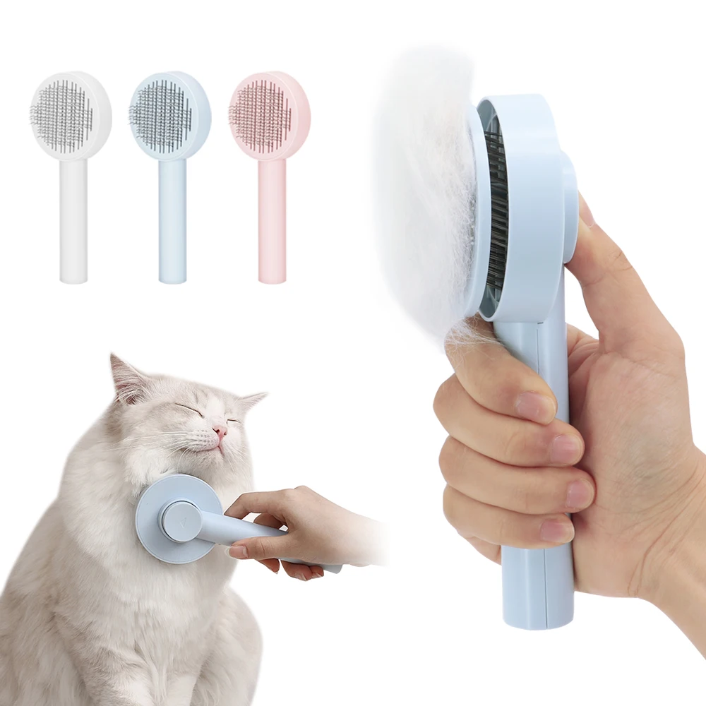 

Cat Comb Hair Removal Puppy Kitten Combs Safty Massage Dog Cats Brush Pet Grooming Brushes Cleaning Hair For Dogs Pet Supplies