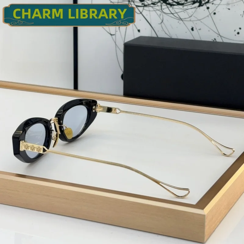 Sunglasses Cat Eye Women Acetate Black Retro Designer Luxury Brand Model Travel UV400 Girl Fashion SUN GLASSES High Quality