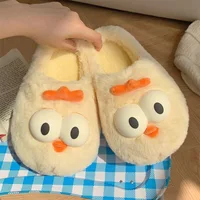 Cute Bear Single Band Winter New Women Slipper Soft Heel Platform Fur Warm Indoor Comfortable Home Fluffy Home Slippers - Image 6