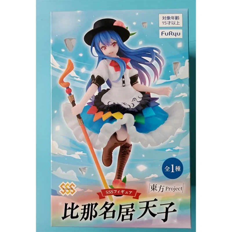 FuRyu Original Anime Figure Touhou Project Hinanawi Tenshi Action Figure Toys for Kids Gift Collectible Model Ornaments Dolls