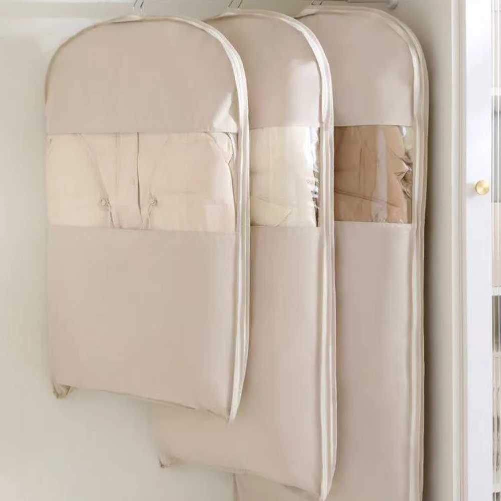

Органайзер для шкафа Space Saver с самозатягивающимся пылезащитным чехлом на молнии, сумка для хранения одежды, пальто, курток