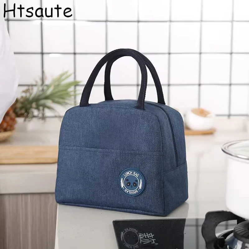 

Portable Lunch Bag Waterproof Thermal Insulated Lunch Box Bento Pouch Dinner Insulation Bag Student Thickened Cute Lunch Bag