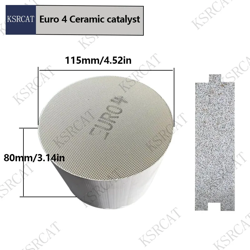 Euro 4 Ceramic 400cpsi 115*80mm Middle Section of The Three-Way Catalytic Converter  Exhaust Catalyst Converter FOR CARS