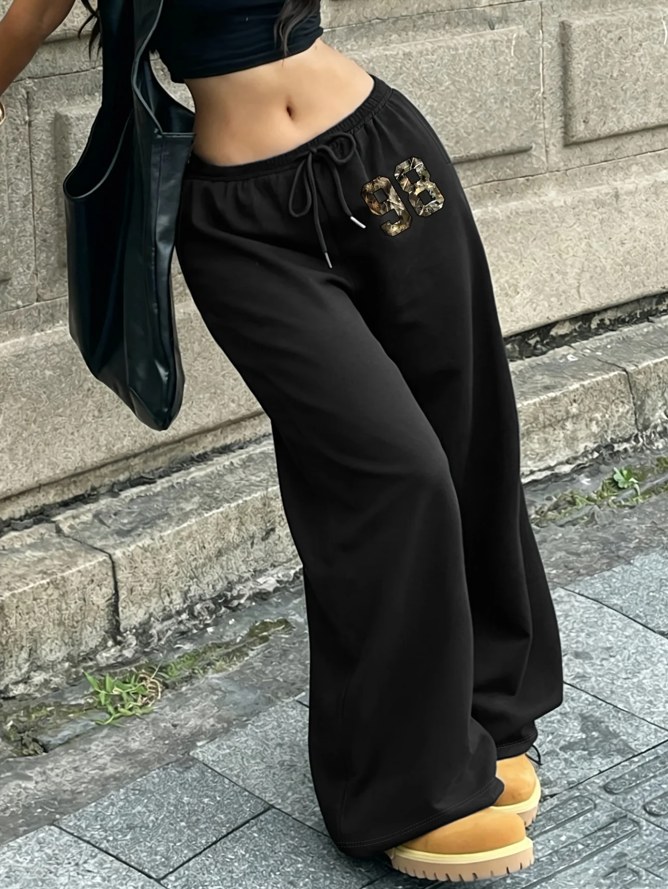 2026 NEW 98 Pattern Print, Y2K Street-style Fashionable Women's Long Pants, Suitable for Daily Commuting, Street Fashion