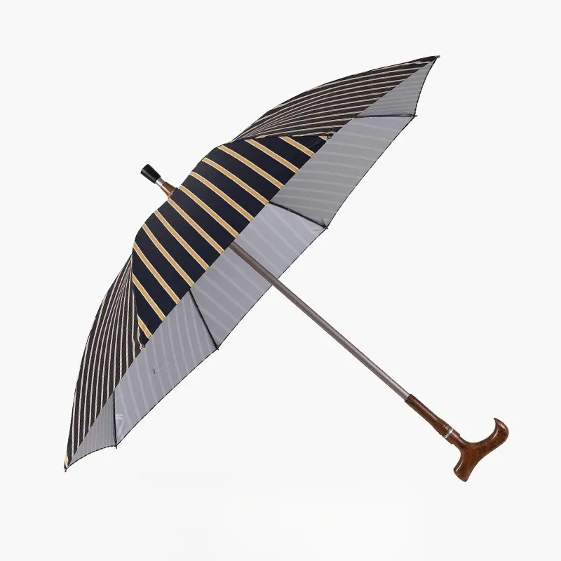 Walking Cane Long Umbrella Rain Outdoor Luxury LED Crutches Umbrella Men Windproof Big Parasol UV Umbrella Corporation