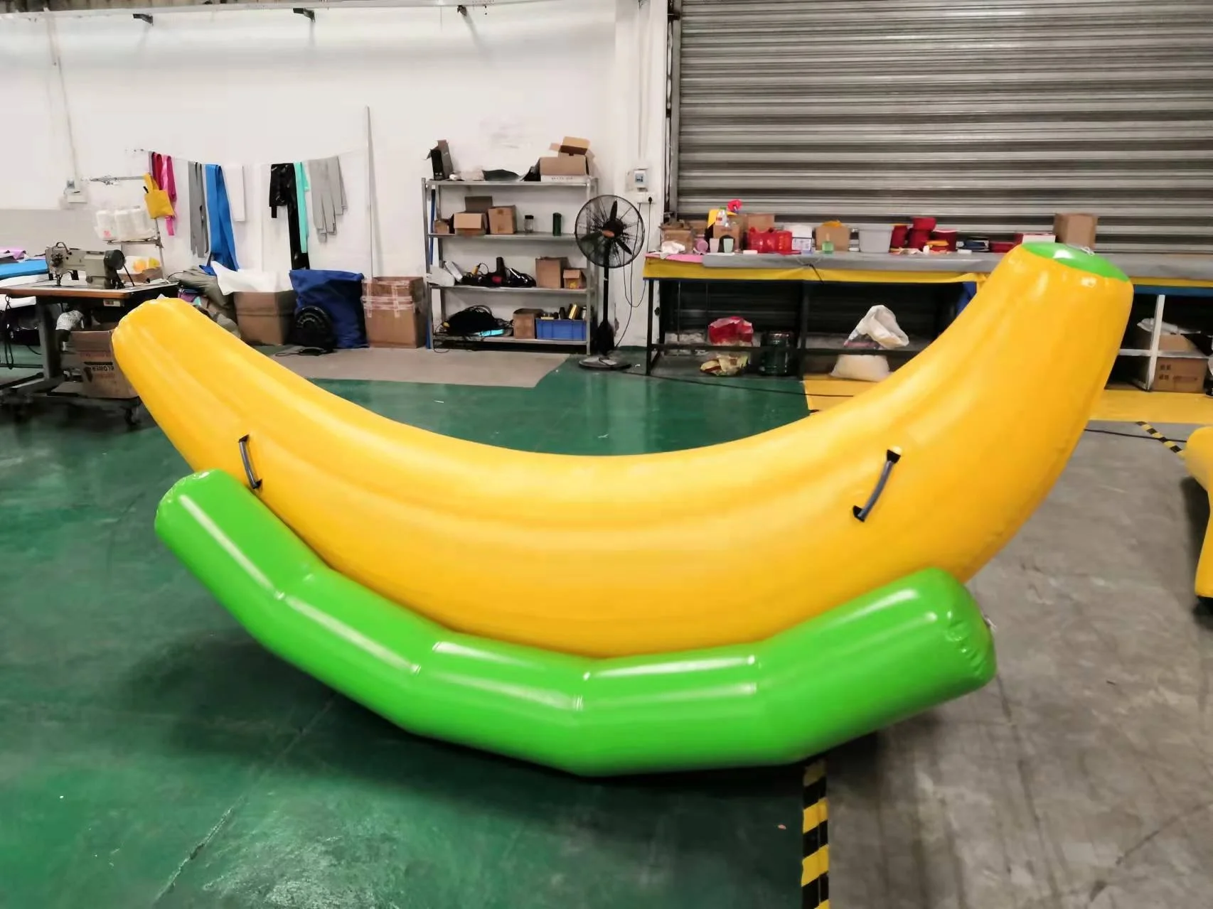 Commercial Water Airtight Inflatable Banana Boat Seesaw Inflatable Water Float Joystick Game