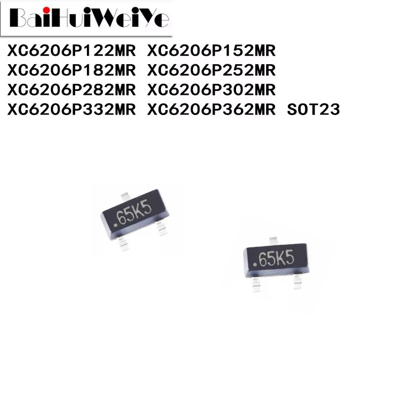 50PCS XC6206P182MR XC6206P332MR XC6206P282MR XC6206P122MR XC6206P152MR XC6206P252MR XC6206P302MR XC6206P362MR SOT23  Good Quali