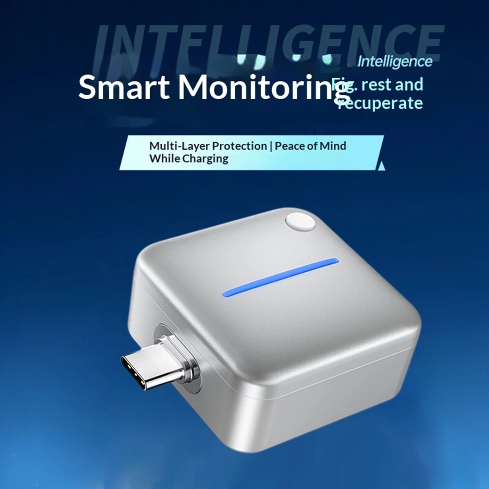 Auto Eject 140W Type-C Fast Charging Adapter Physical Disconnect Smart Battery Overcharge Protection