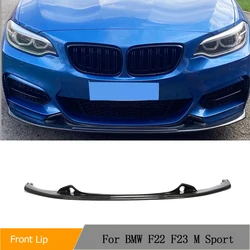 Carbon Fiber Car Front Lip Spoiler Splitters for BMW 2 Series F22 F23 M235i M240i M Sport 2014-2016 Front Lip Guard Body Kits