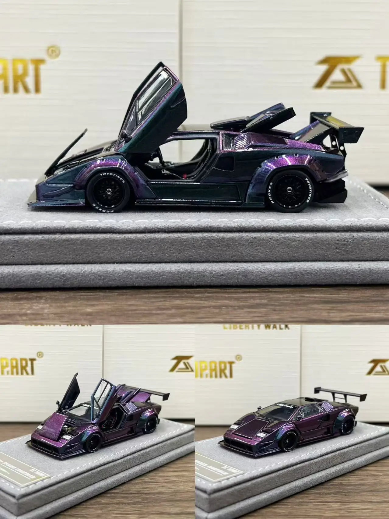 

Topart 1/64 LBWK Countach Chameleon Diecast Fully Collection Gift Scale Model Car