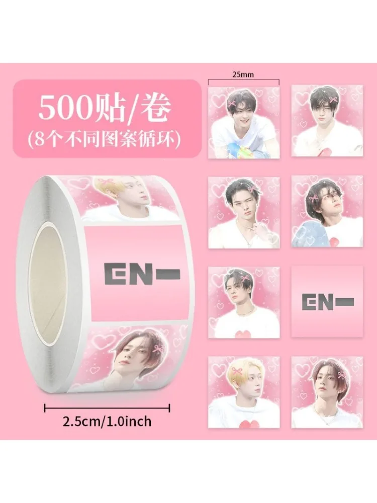 50 Stück/Rolle ENHYPENS Kpop Fanartikel Aufkleber JUNGWON JAY JAKE SUNGHOON SUNOO NI-KI DIY Scrapbooking Geschenk