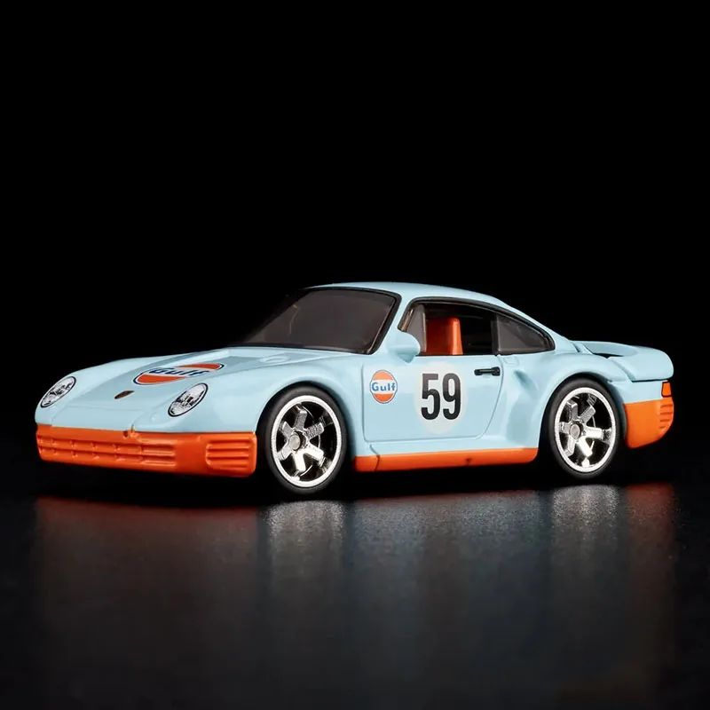 2025 1/64 ล้อร้อนสายสีแดงรถDiecastรุ่นRLC Porsche 959 สะสมห้องพักเครื่องประดับเด็กวันเกิดของเล่นของขวัญ