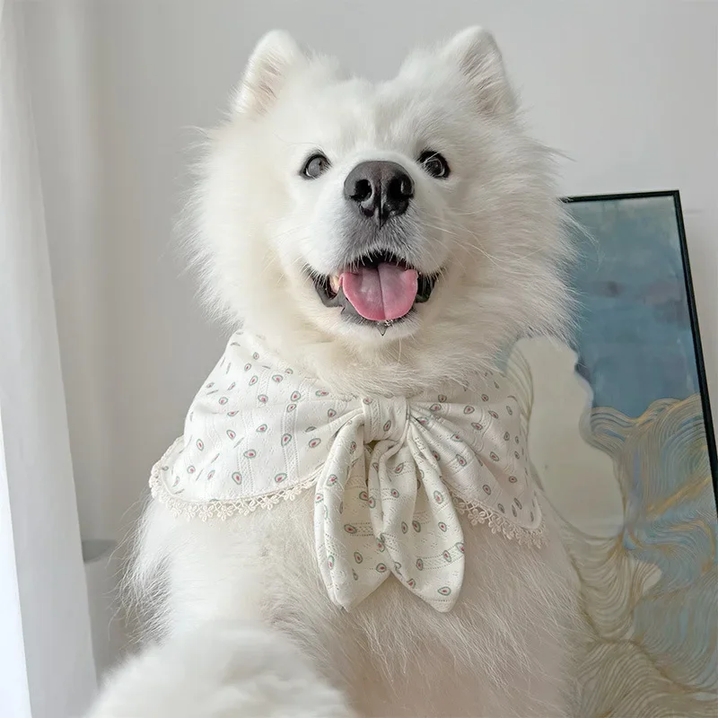 Pet Triangle Scarf for Small Medium Large Dogs Golden Retriever Samoyed Shiba Inu Cute Scarf Dog Bandana