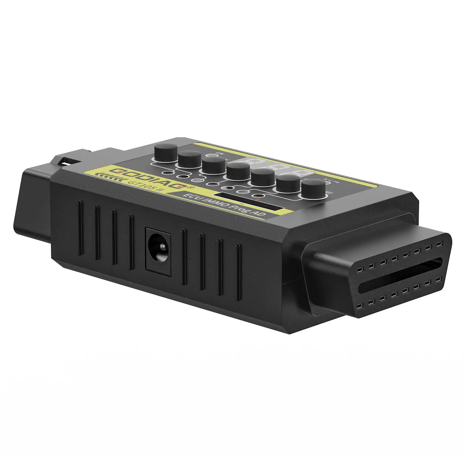 GODIAG GT105 II ECU IMMO Prog AD Obd2 صندوق توزيع موصل عرض جهد السيارة بطارية السيارة أقل من 11 فولت إنذار موجه