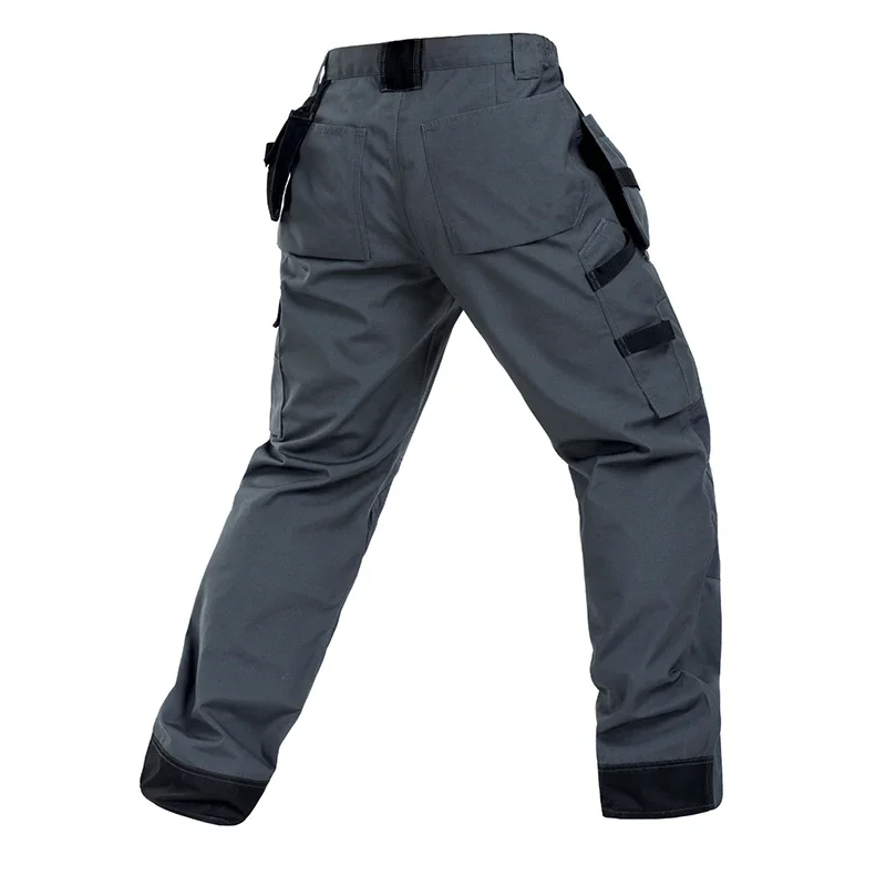 Men's Multi-Pocket Cargo Pants Outdoor Work Pants Wear-Resistant Pants Worker's Trousers Workshop Uniforms