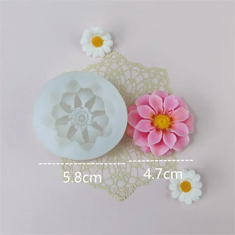 Korean Flower Silicone Mold for Baking, Creative Decorating, Fondant Cake, Soap Mold, Scented Candle, Small, DIY