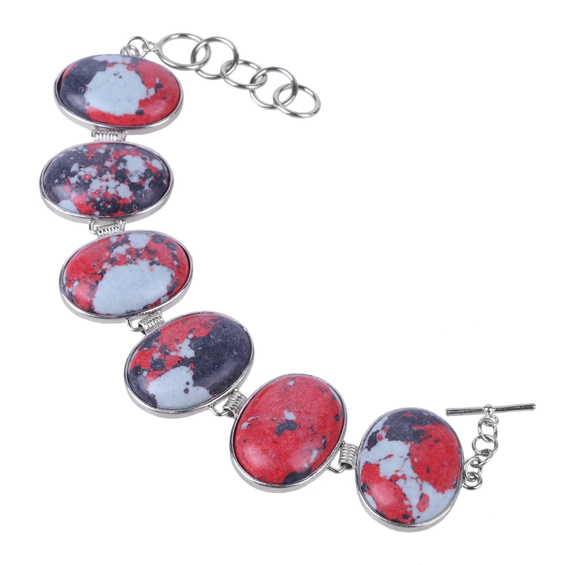 Owalne kamienne bransoletka z koralików lecznicze Howlite turkusowe regulowane bransoletki czeska biżuteria dla mężczyzn kobiet