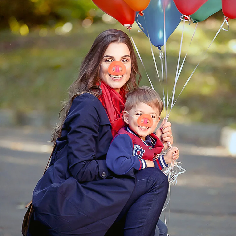 

3pcs Pig Nose Simulation Latex Snout Prop Lightweight Durable Halloween Carnival Party Game Fun Kids Cosplay Character Elastic