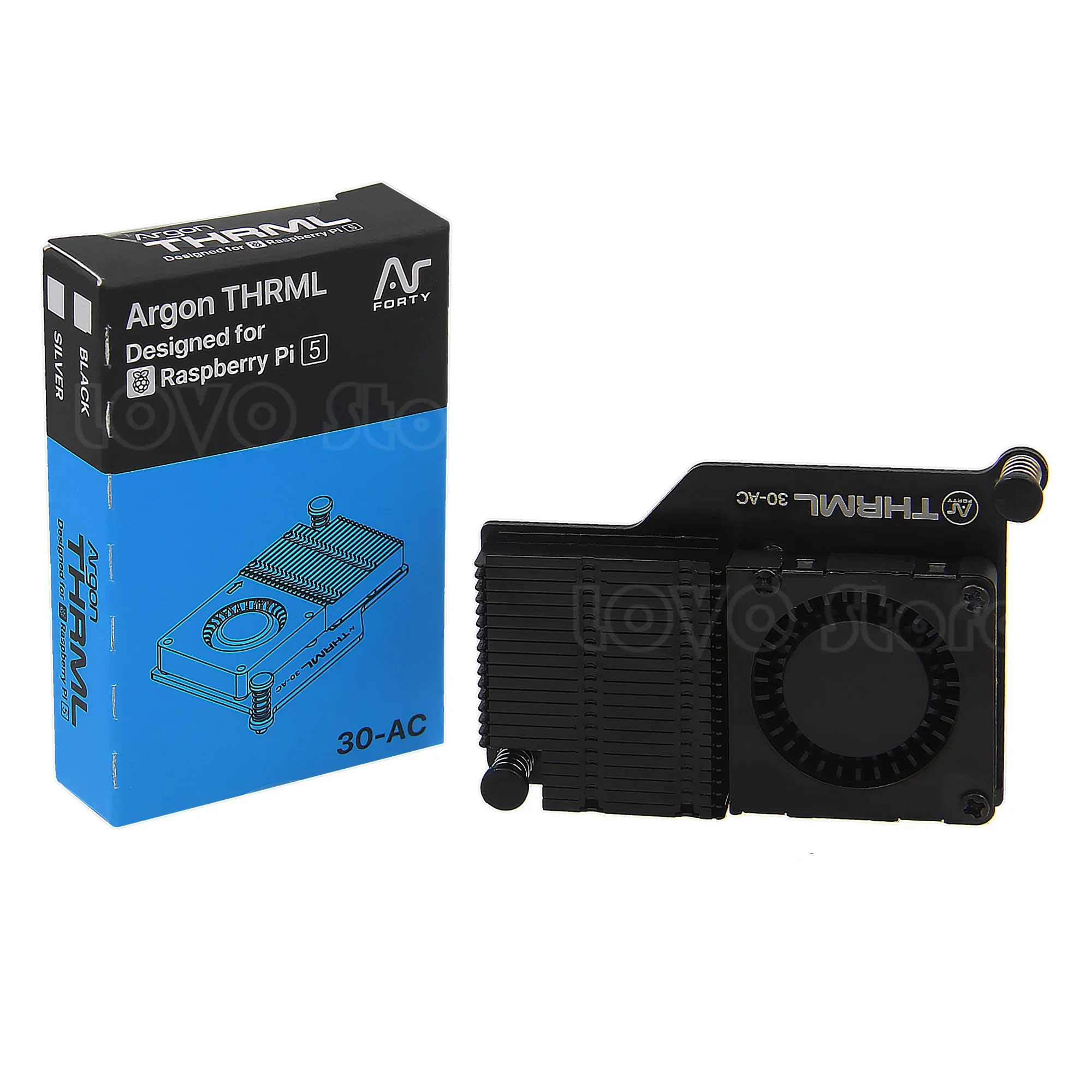 

Радиатор аргона THRML RaspberryPi5 5-го поколения с ШИМ-охлаждением, волновой вентилятор, охладитель