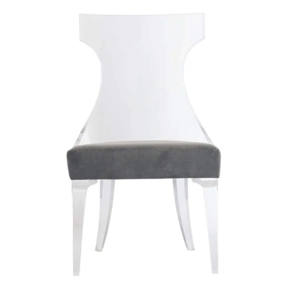 

Hot Sale Customized Acrylic Living Room Furniture Office Chair Acrylic Chair With Cushion Clear Chair Dining Room