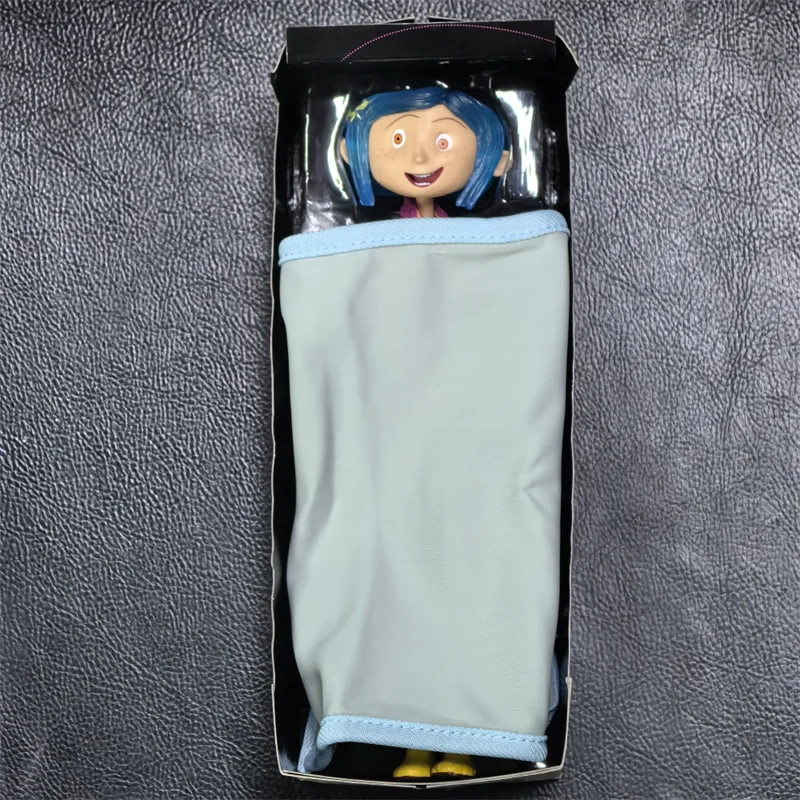 NECA Coraline Puppe Anime Gelenkfigur Der Geheime Regenmantel Pullover In Gestreiftes Hemd Spielzeug LA Mädchen Dekoration Modell Spielzeug Geschenke – Detail 16